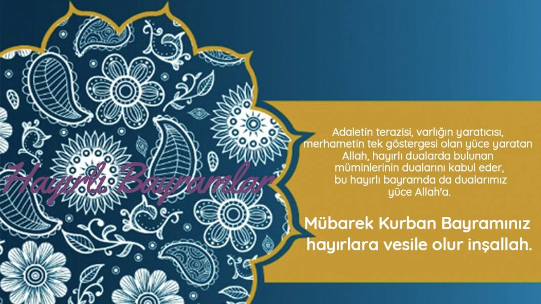 Hayırlı bayramlar! Yeni resimli Kurban Bayramı mesajları 15